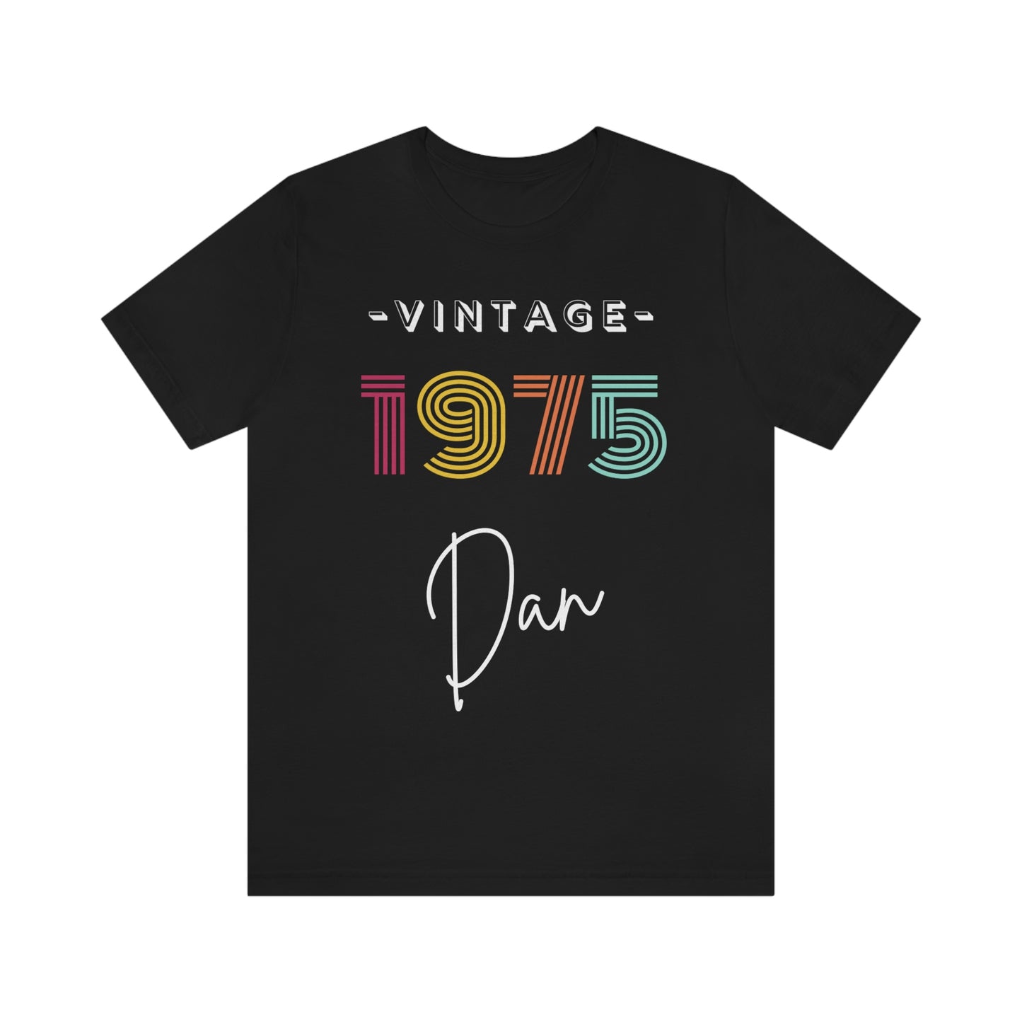 Personalized Birth Year T-shirt with Name - Custom Birthday Shirt - Varsity T-shirt - Unisex Jersey Short Sleeve Tee