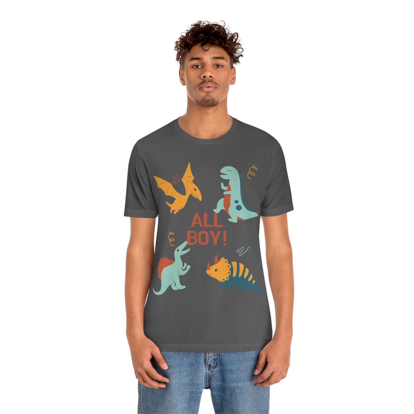 All Boy! - Dinosaur T-shirt - Unisex Jersey Short Sleeve Tee