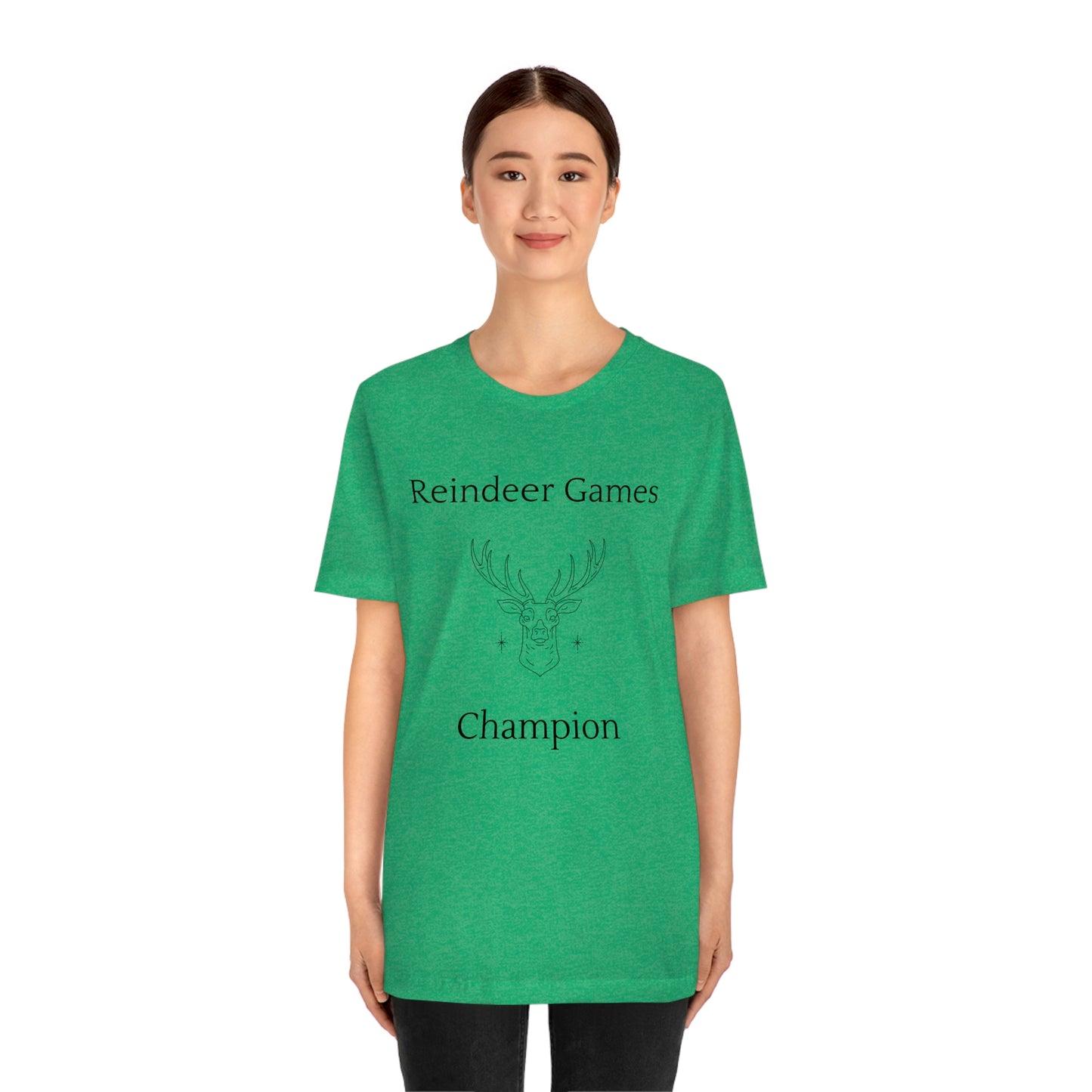 Reindeer Games Champion T-shirt, Christmas Tshirt - Unisex Jersey Short Sleeve Tee