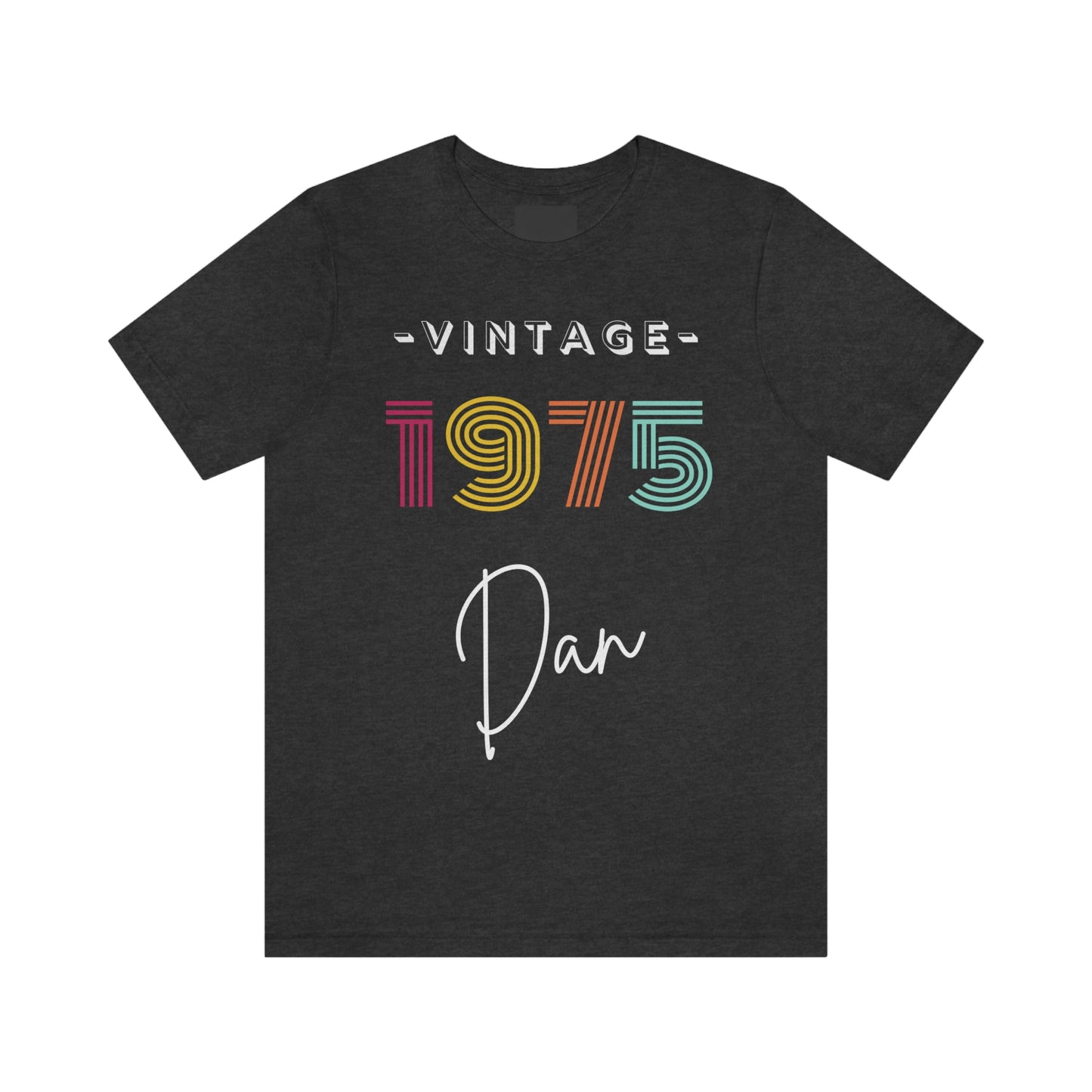 Personalized Birth Year T-shirt with Name - Custom Birthday Shirt - Varsity T-shirt - Unisex Jersey Short Sleeve Tee