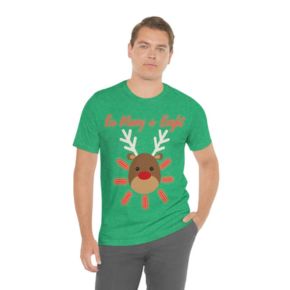 Be Merry & Bright - Christmas - Unisex Jersey Short Sleeve Tee