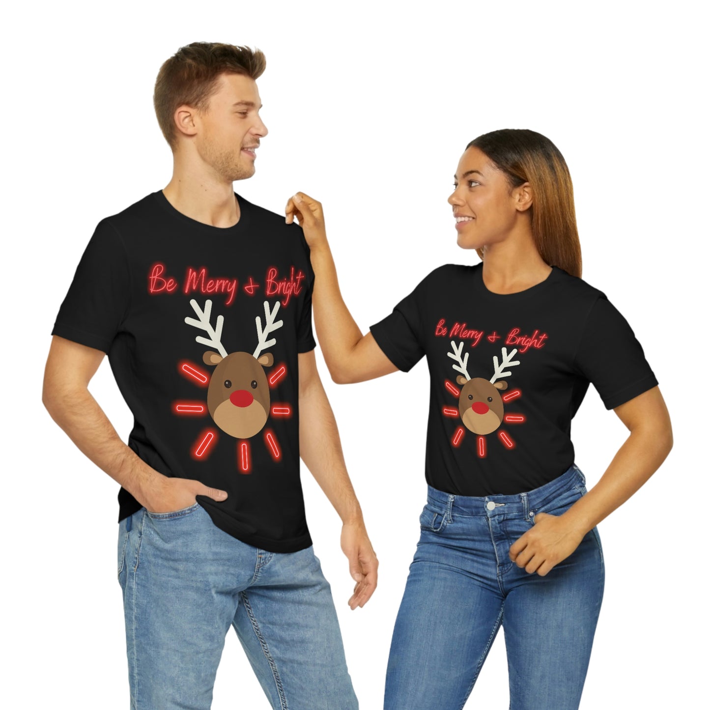 Be Merry & Bright - Christmas - Unisex Jersey Short Sleeve Tee