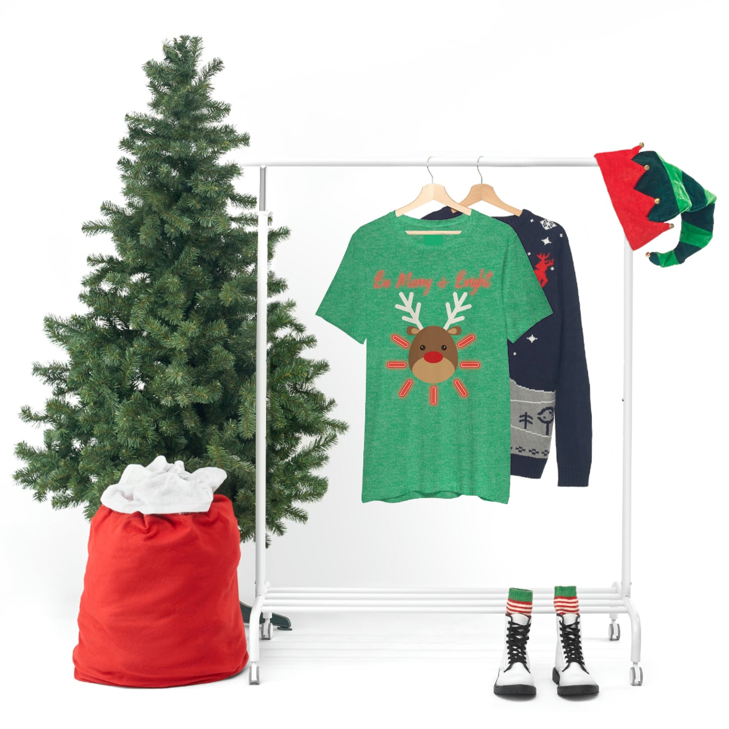 Be Merry & Bright - Christmas - Unisex Jersey Short Sleeve Tee