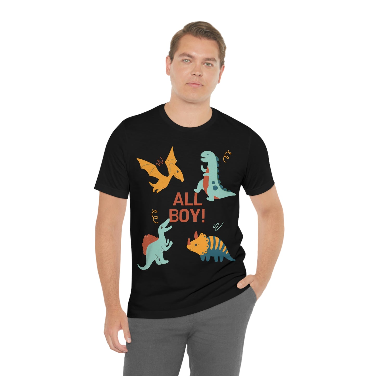 All Boy! - Dinosaur T-shirt - Unisex Jersey Short Sleeve Tee