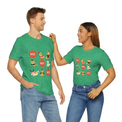 Christmas Kitties - Ho-Ho-Ho Holiday Cat T-shirt - Unisex Jersey Short Sleeve Tee