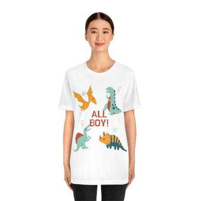 All Boy! - Dinosaur T-shirt - Unisex Jersey Short Sleeve Tee