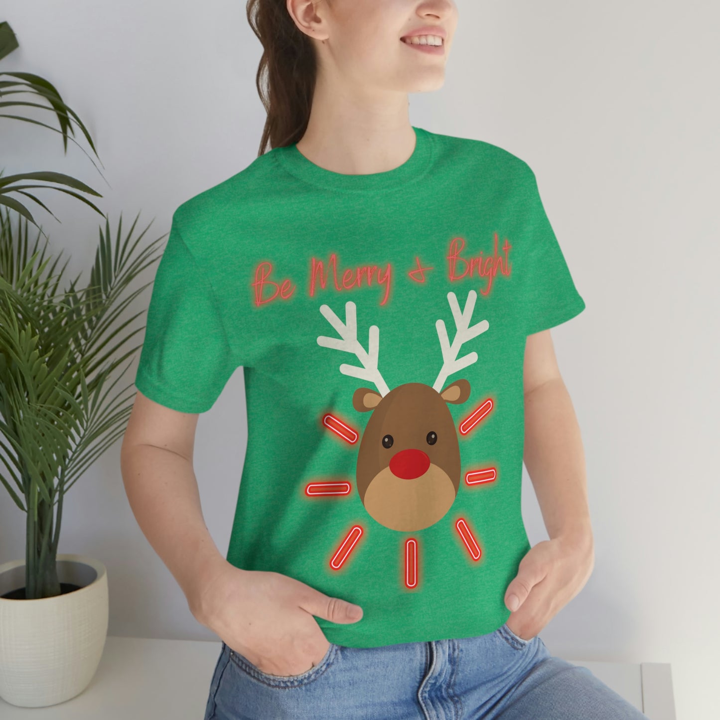 Be Merry & Bright - Christmas - Unisex Jersey Short Sleeve Tee