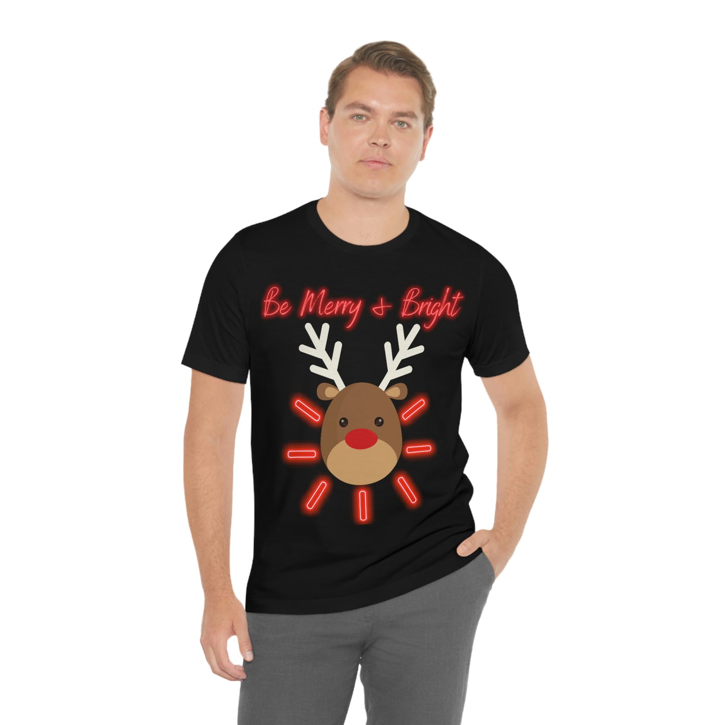 Be Merry & Bright - Christmas - Unisex Jersey Short Sleeve Tee