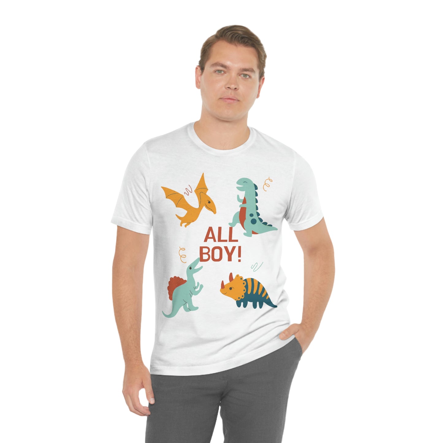 All Boy! - Dinosaur T-shirt - Unisex Jersey Short Sleeve Tee