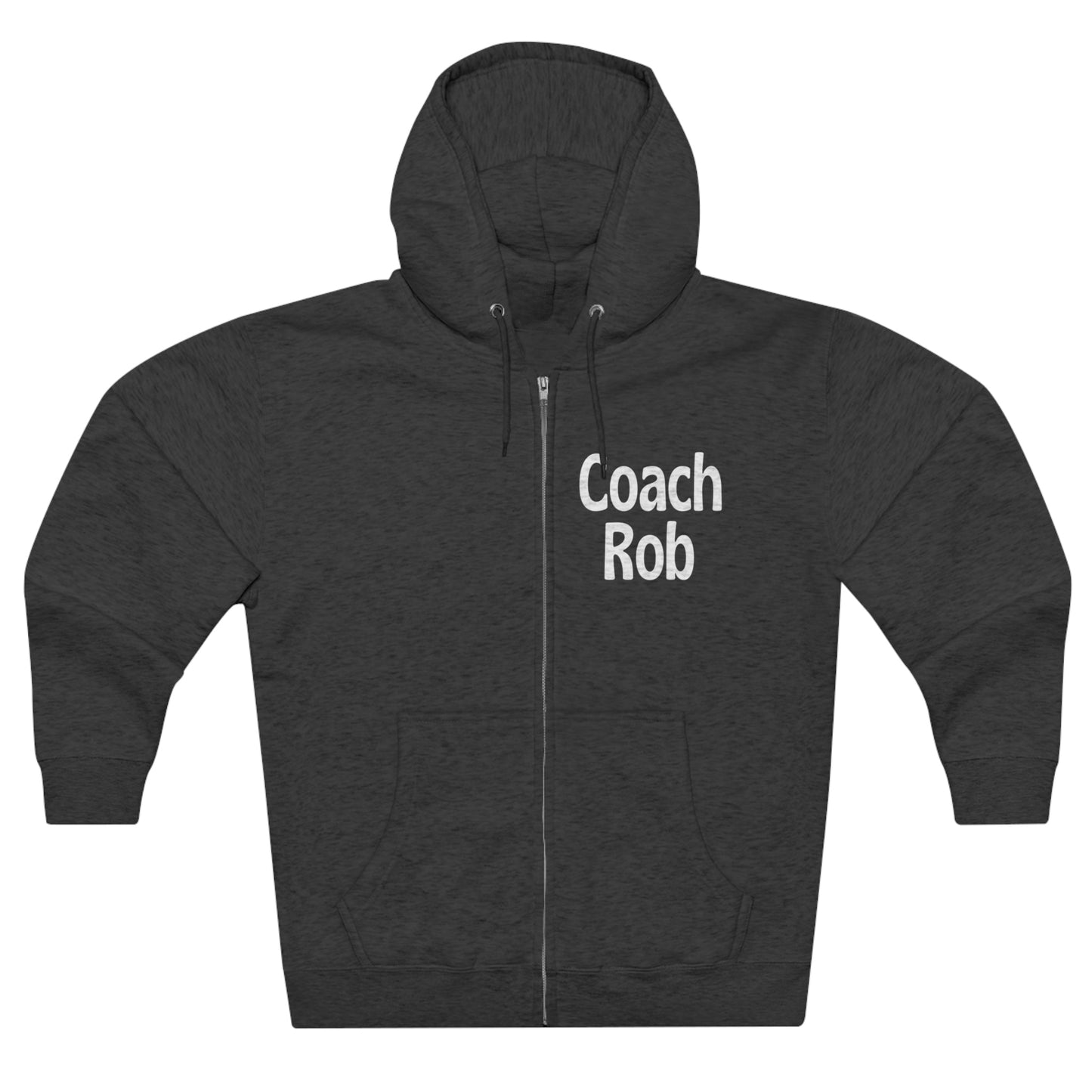 Personalized Coach Zip Hoodie, Customized Unisex Premium Full Zip Hoodie, Coach Gift