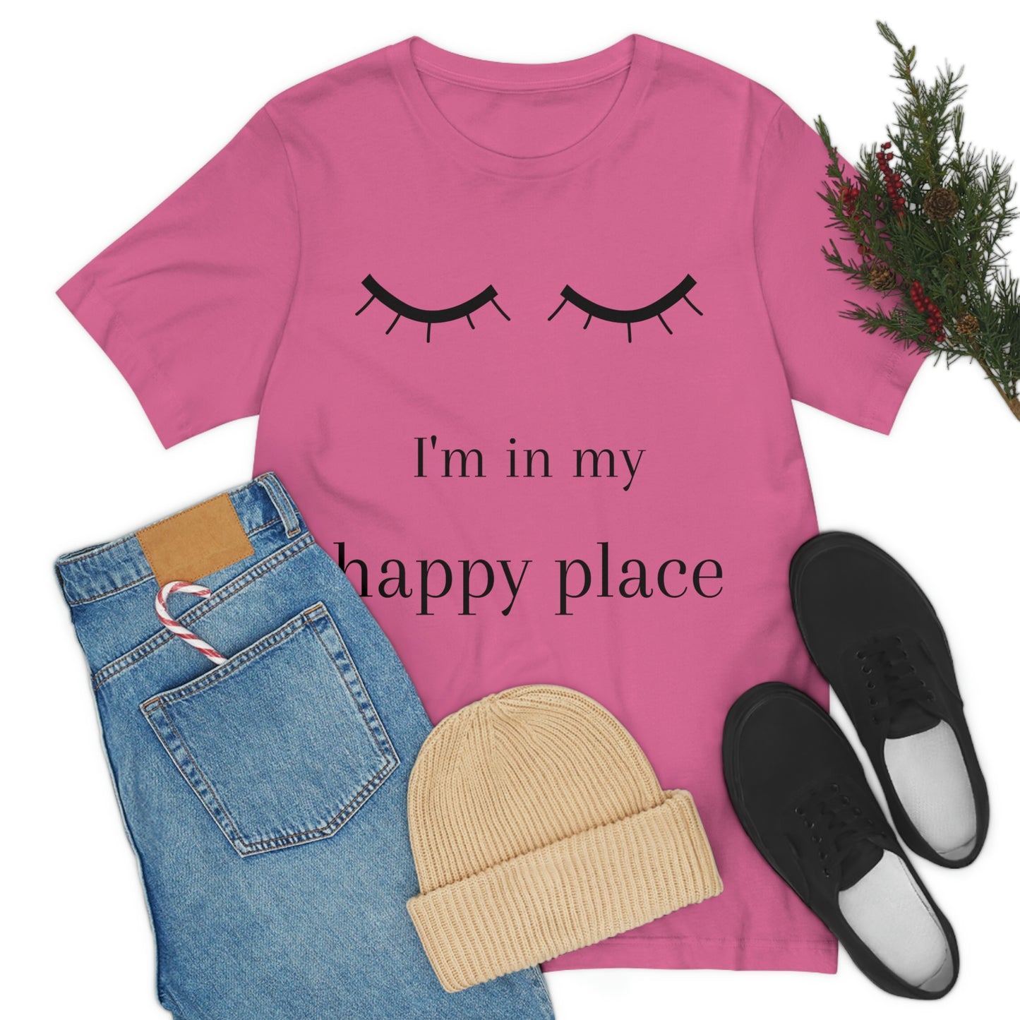 I'm In My Happy Place - Colors - Unisex Jersey Short Sleeve Tee