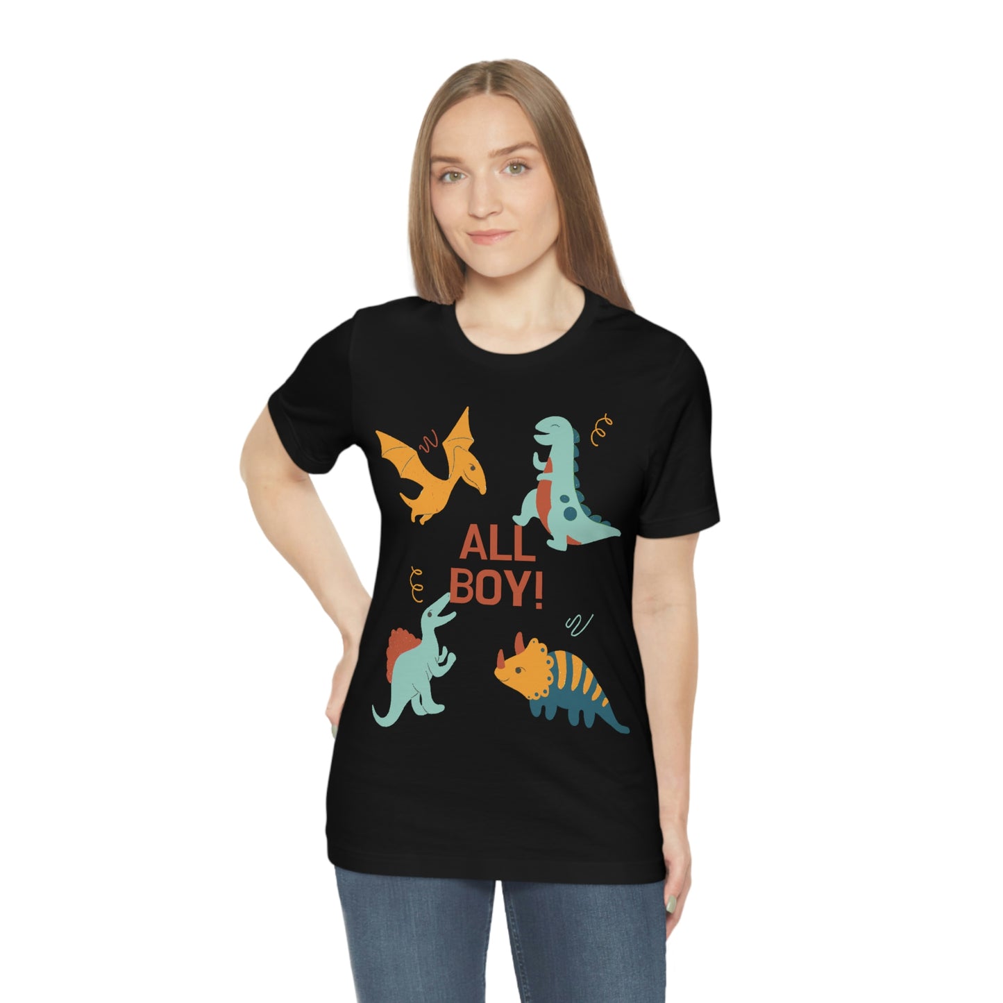 All Boy! - Dinosaur T-shirt - Unisex Jersey Short Sleeve Tee