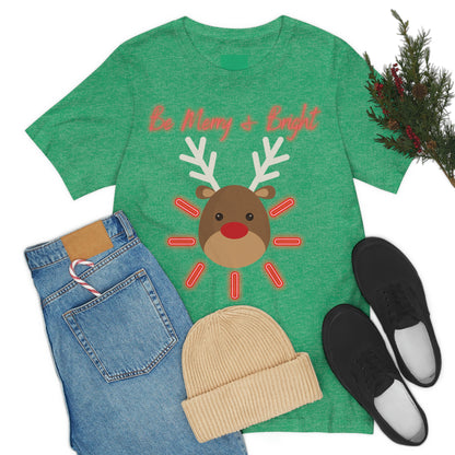 Be Merry & Bright - Christmas - Unisex Jersey Short Sleeve Tee