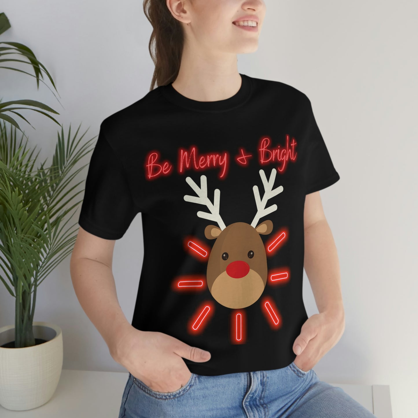 Be Merry & Bright - Christmas - Unisex Jersey Short Sleeve Tee