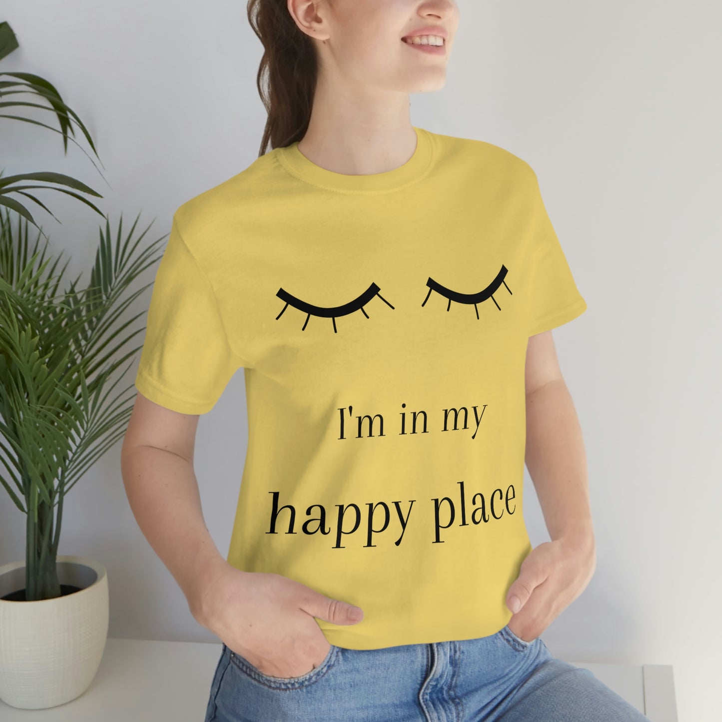 I'm In My Happy Place - Colors - Unisex Jersey Short Sleeve Tee