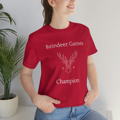 Reindeer Games Champion - Unisex Jersey Short Sleeve Tee