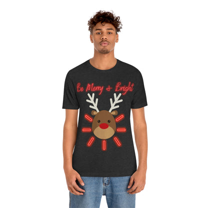 Be Merry & Bright - Christmas - Unisex Jersey Short Sleeve Tee