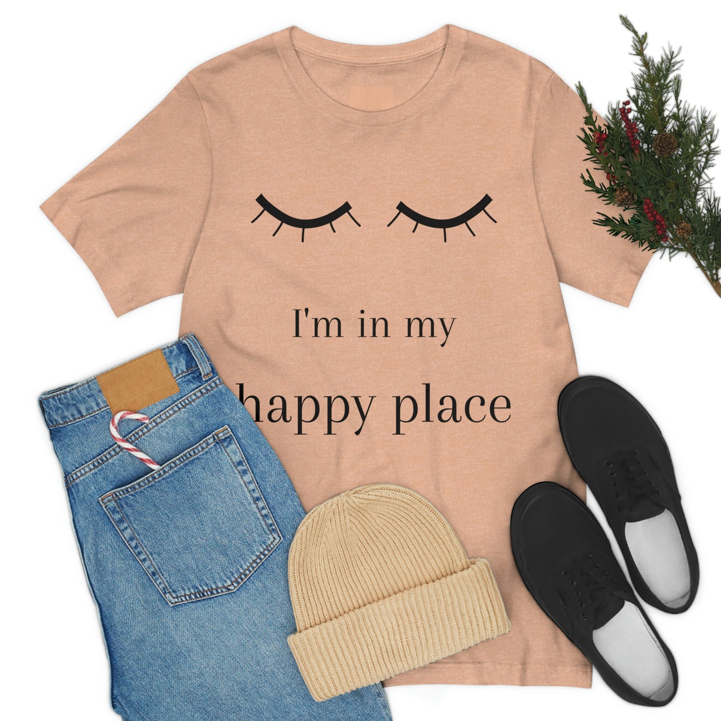 I'm In My Happy Place - Colors - Unisex Jersey Short Sleeve Tee