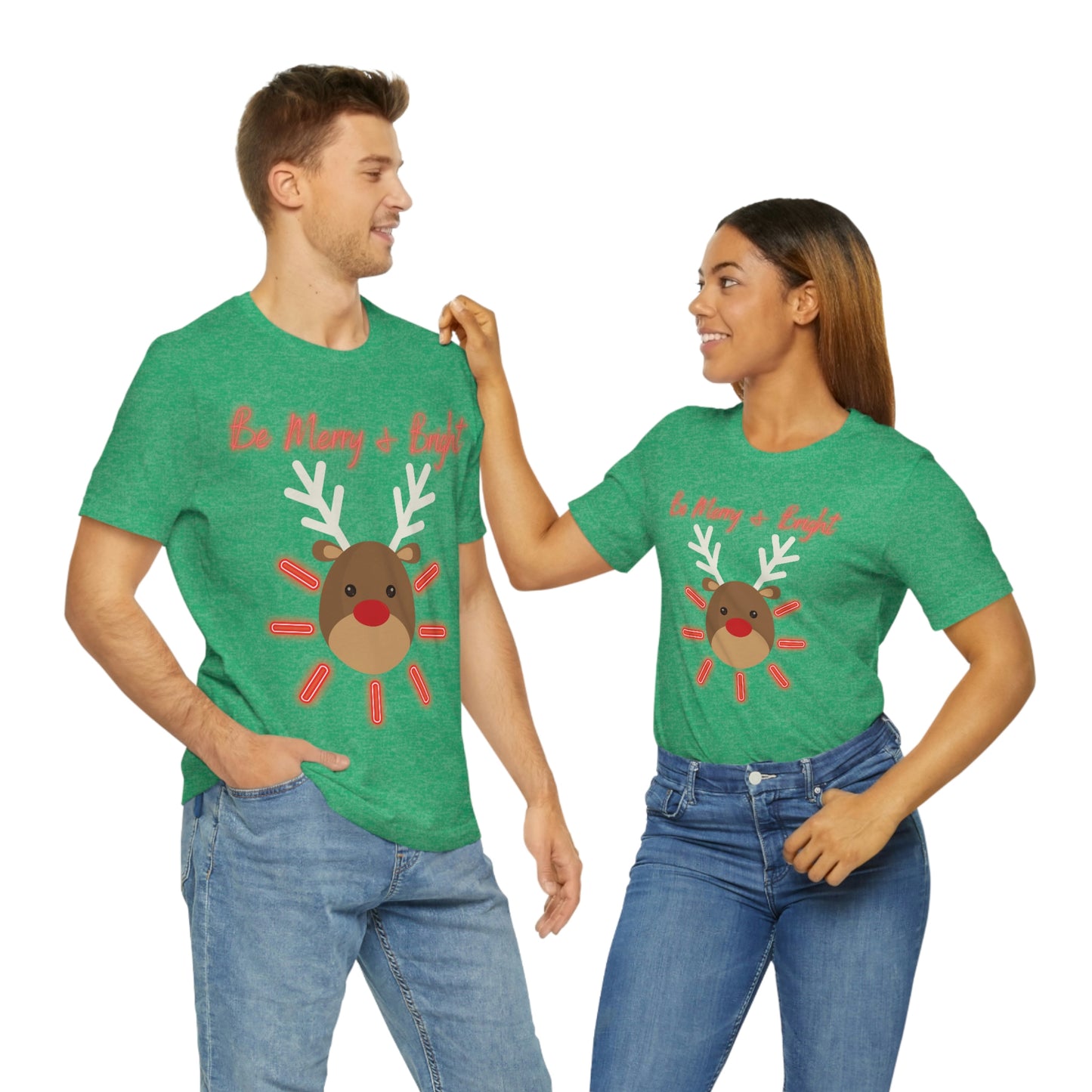 Be Merry & Bright - Christmas - Unisex Jersey Short Sleeve Tee