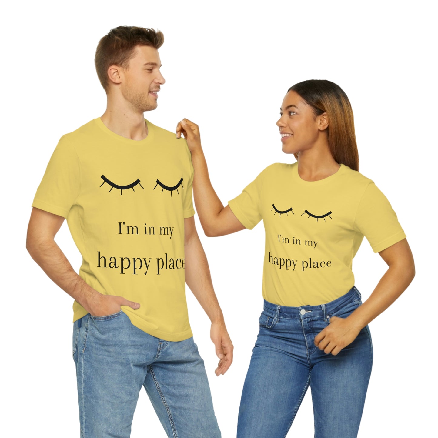 I'm In My Happy Place - Colors - Unisex Jersey Short Sleeve Tee