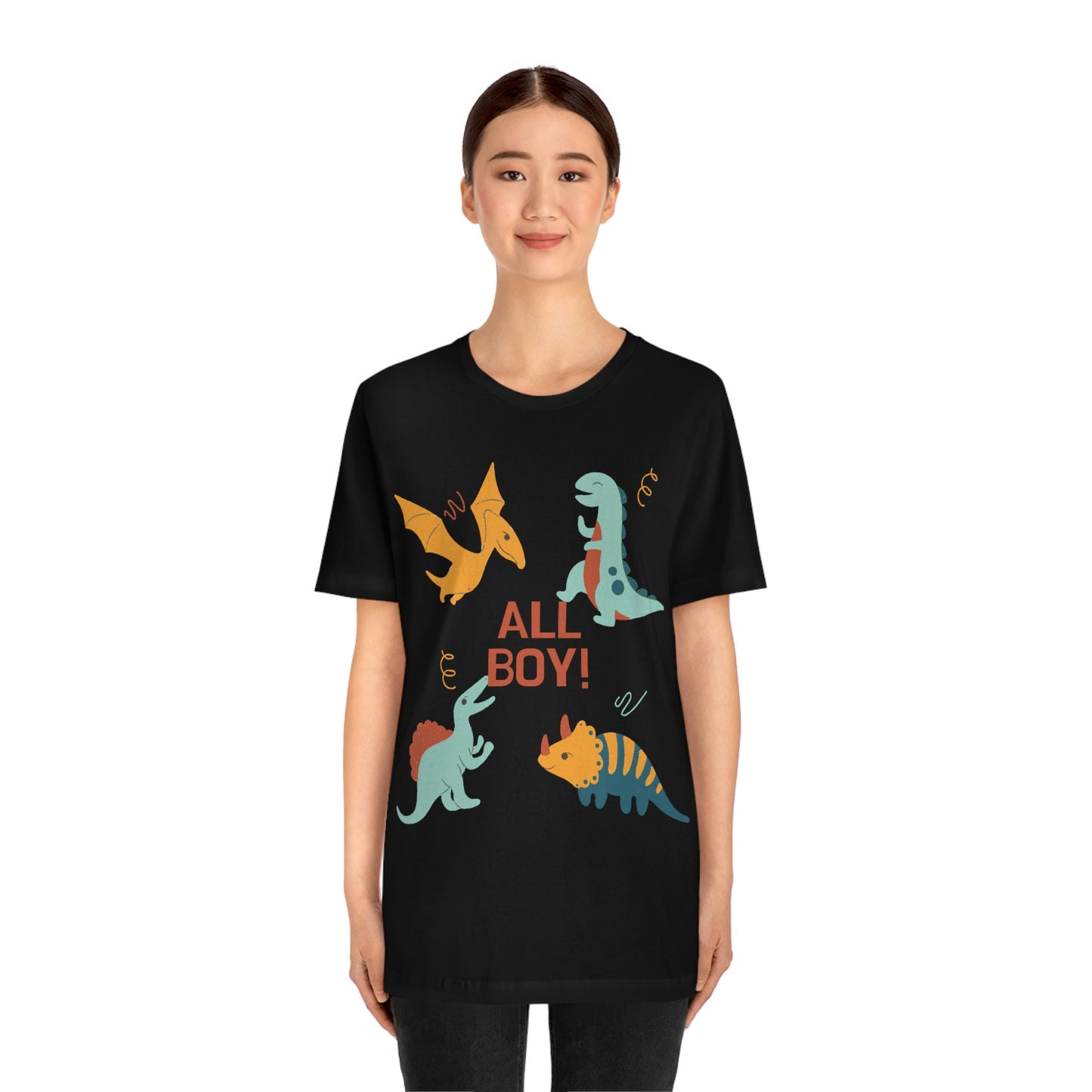 All Boy! - Dinosaur T-shirt - Unisex Jersey Short Sleeve Tee