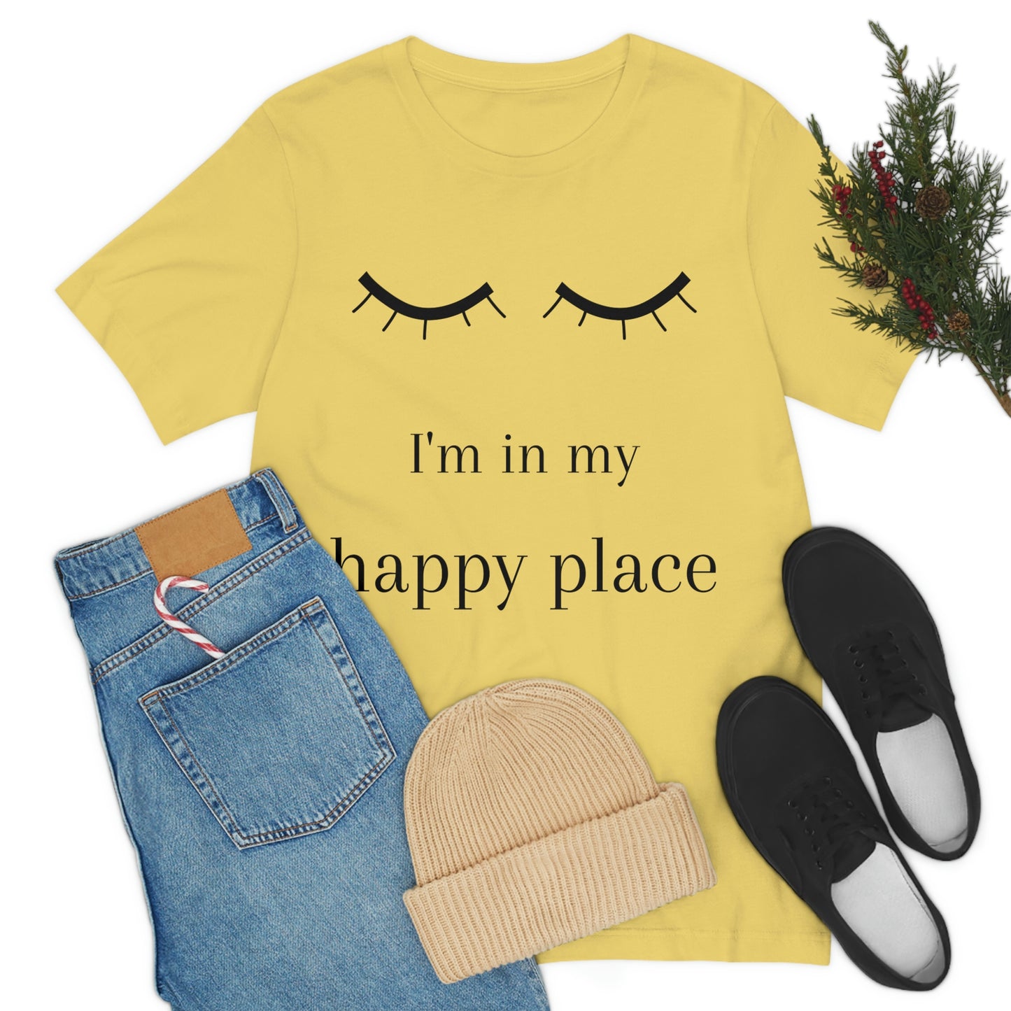 I'm In My Happy Place - Colors - Unisex Jersey Short Sleeve Tee