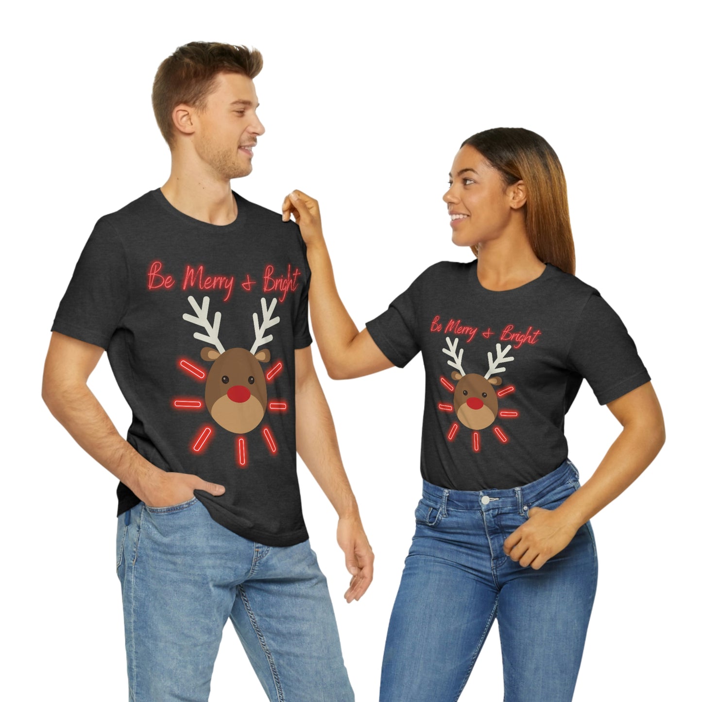 Be Merry & Bright - Christmas - Unisex Jersey Short Sleeve Tee