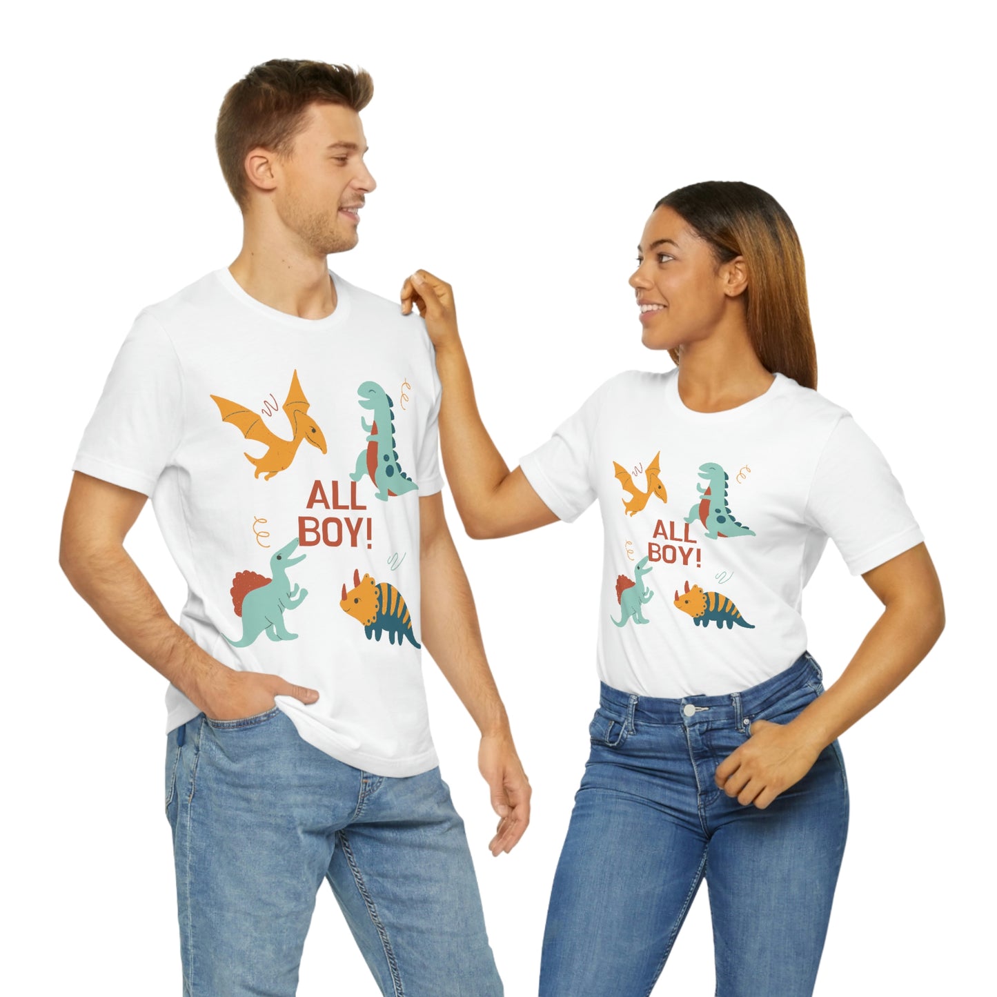 All Boy! - Dinosaur T-shirt - Unisex Jersey Short Sleeve Tee